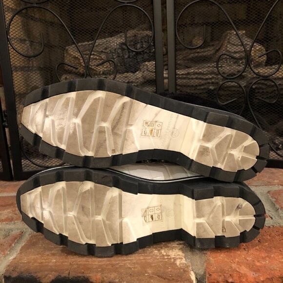 Sigerson Morrison Faux Fur Ankle Boot Size 37 1/2 Leather Macre2 White - Picture 9 of 10